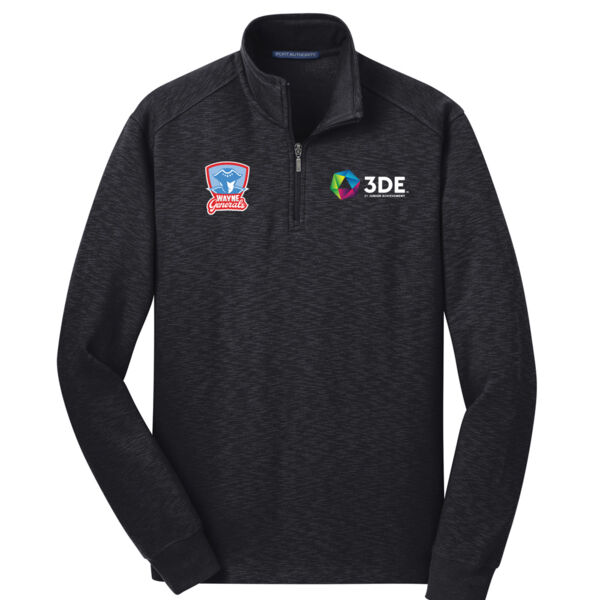 F295 - EMB - J248E002 Left Chest / W221E004 Right Chest - Wayne Slub-Fleece 1/4-Zip Pullover Thumbnail