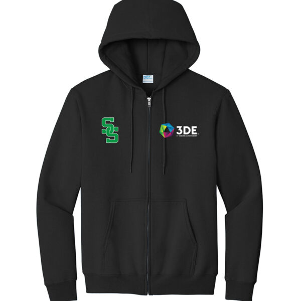 PC90ZH - EMB - J248E002 Left Chest / S348E002 Right Chest - South Side Full Zip Hoodie Thumbnail