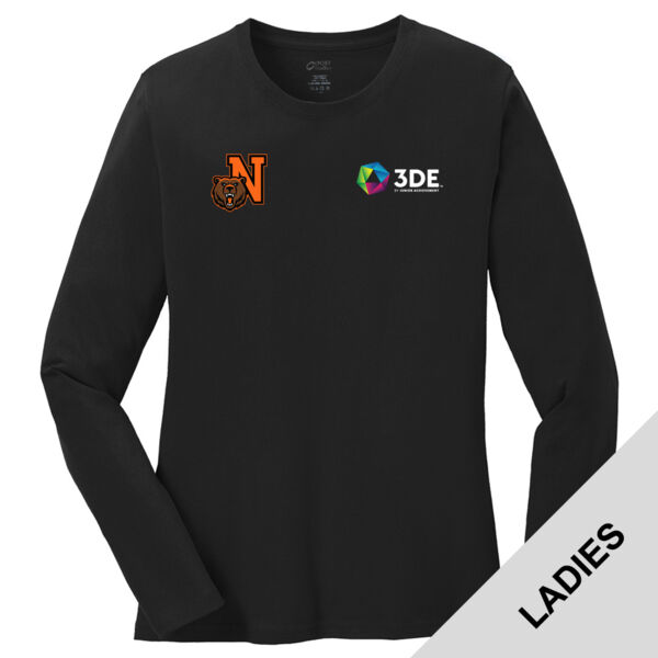 LPC54LS - EMB - J248E002 Left Chest / N209E015 Right Chest - Northrop Ladies Long Sleeve T-Shirt Thumbnail